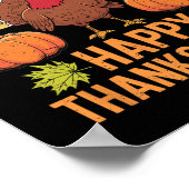 Dankbar Dankbar gesegnete Türkei Frauen glücklich Poster (Ecke)