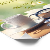 Dankbar Dankbar gesegneter Arzt Personalisiert Fotodruck (Ecke)