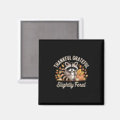 Dankbar Dankbar Leicht Wilder Waschbär Gemütlicher Magnet (Vorderseite/Rückseite)