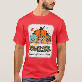 Dankbar Dankbar Nurse Pumpkin Leopard für Dankesch T-Shirt
