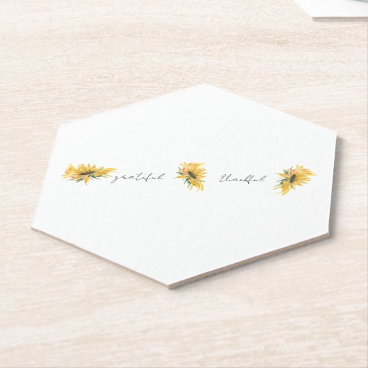 Dankbar dankbar Sonnenblume Untersetzer (angewinkelt)