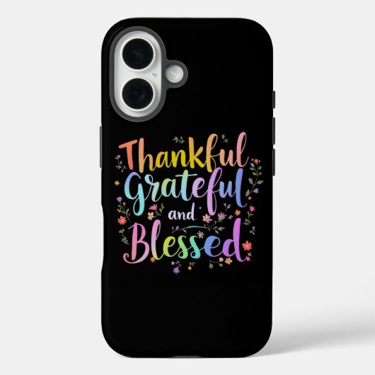 Dankbar, dankbar und gesegnet - ein lebhafter Fall Case-Mate iPhone Hülle (Rückseite)