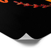 Dankbar Dankbarkeit gesegnet Danksagung Black Poster (Ecke)