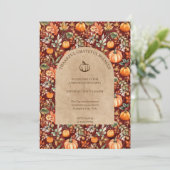 Dankbar Dankbarkeit gesegnete Erntedank Party Einladung (Stehend Vorderseite)