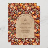 Dankbar Dankbarkeit gesegnete Erntedank Party Einladung (Vorne/Hinten)