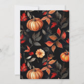 Dankbar Dankbarkeit gesegnete Erntedank Party Einladung (Rückseite)