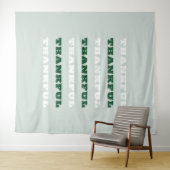 Dankbar, Dankbarkeit, Grün Wandteppich (Beispiel (Horizontal))