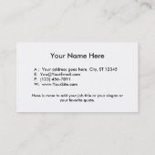 Dankbar danke moderne Wortkunst der Anerkennung Visitenkarte (Rückseite)