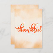 dankbar dankeskarte (Vorne/Hinten)