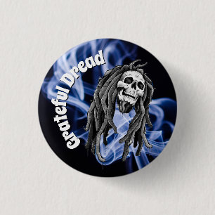 Dankbar Dread Dreadlocks Smoke Funny Button