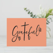 dankbar einladung (Stehend Vorderseite)