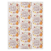 Dankbar Ergeben Gesegnet Erntedankfest Herbst Tischdecke (Vorderseite)