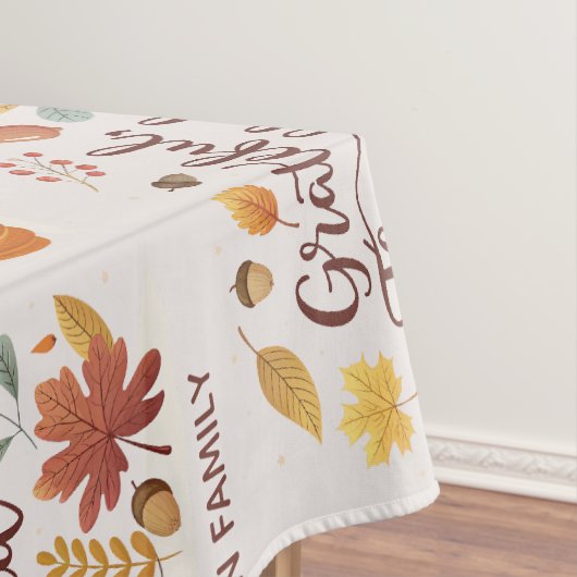 Dankbar Ergeben Gesegnet Erntedankfest Herbst Tischdecke (Beispiel)