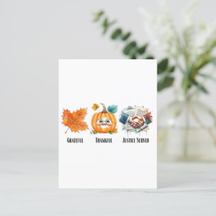 Dankbar, Erleichtert, Gerechtigkeit Siegt - Anwalt Postkarte