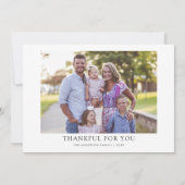 dankbar | Erntedank-Karte für die Fotocollage der  Einladung (Rückseite)