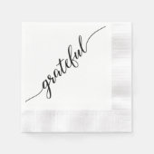 dankbar | Erntedank-Script-Schriftart mit langem S Serviette (Vorderseite)