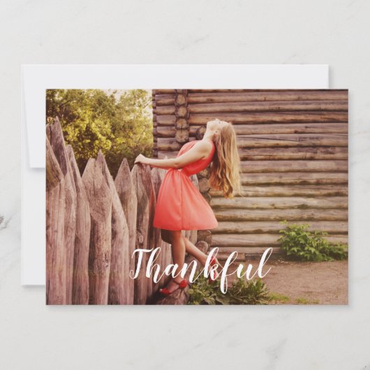 dankbar feiertagskarte (Vorderseite)