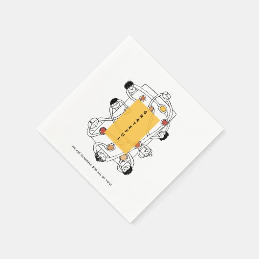 Dankbar Freundliches Erntedank Dinner Serviette (Ecke)