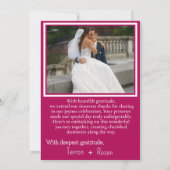 Dankbar für Blume Dankeskarte (Rückseite)