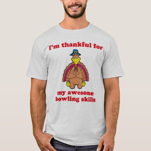 Dankbar für Bowling T-Shirt (Vorderseite)