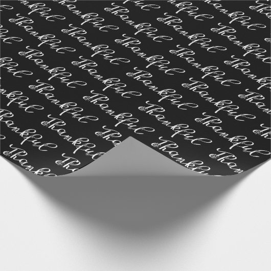 dankbar für das Blumenschreiben des Schriftartes Geschenkpapier (Ecke)