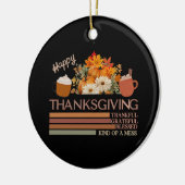 Dankbar für das Design eines gesegneten Erntedanks Keramik Ornament (Links)