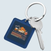 Dankbar für das Design eines gesegneten Erntedanks Schlüsselanhänger