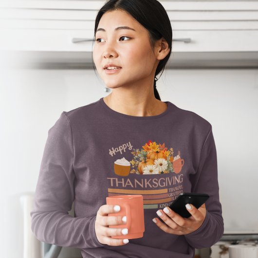 Dankbar für das Design eines gesegneten Erntedanks T-Shirt