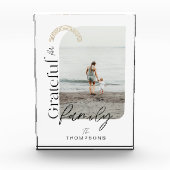 Dankbar für das familienmoderne geometrische Foto  (Vorderseite)