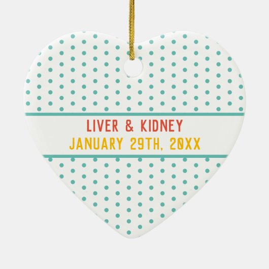 Dankbar für das Geschenk individualisierbare Trans Keramik Ornament (Hinten)