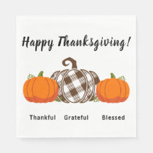 Dankbar für den gesegneten Erntedank Napkins