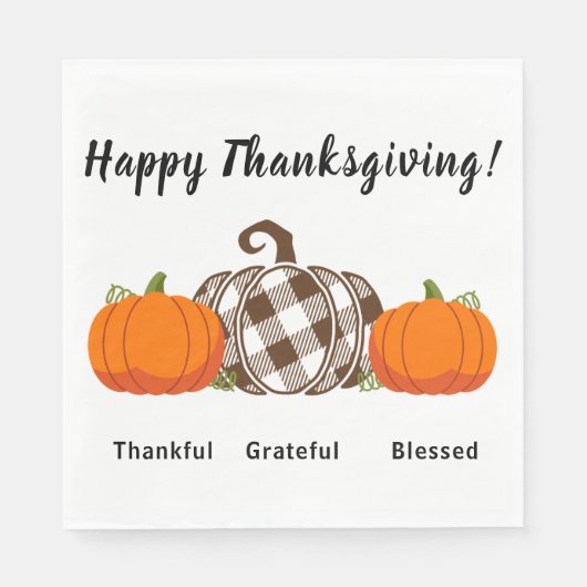 Dankbar für den gesegneten Erntedank Napkins Serviette (Vorderseite)