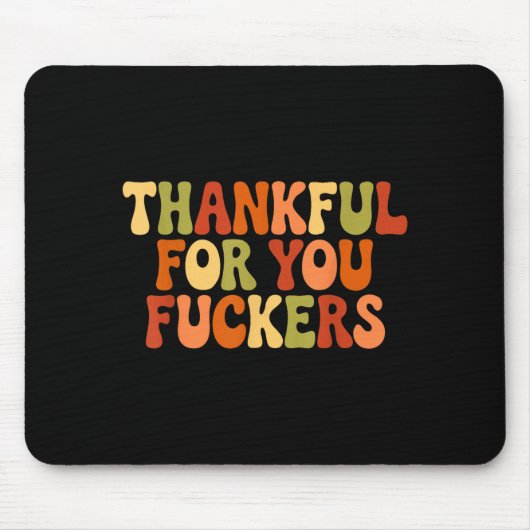 Dankbar für dich Forers Erntedankfest Glücklicher  Mousepad (Vorne)