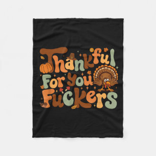 Dankbar Für Dich Forers Lustige Thanksgiving Freun Fleecedecke
