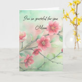 Dankbar für dich, Mama Karte (Gelbe Blume)