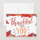Dankbar für dich postkarte (Vorne/Hinten)