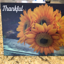 Dankbar für dich Sonnenblumen Würdigung Danke