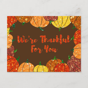 Dankbar für dich Thanksgiving Grußkarte Postkarte
