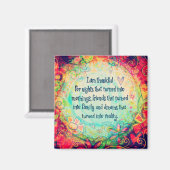 Dankbar für die Dinge Hübsch inspirierend farbig Magnet (Vorderseite/Rückseite)