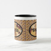 Dankbar für die Herbstblätter in wirbelnden Rahmen Tasse (Zentrum)