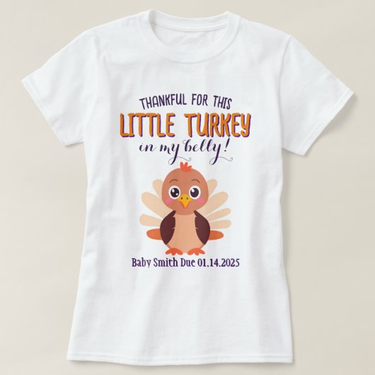 Dankbar für diese kleine Türkische Schwangerschaft T-Shirt (Design vorne)