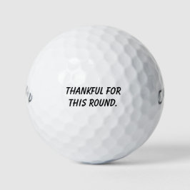 'Dankbar für diese Runde' Mantra-Erinnerungsgesche Golfball