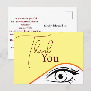 Dankbar für einen visionären Augenchirurgen Postkarte
