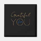 💖 "Dankbar für euch" Geschenkmarke | Modernes Sch Magnet (Vorne)