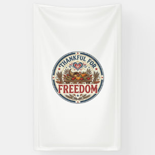Dankbar Für Freiheit Patriotisch Patriotisch Dankf Banner