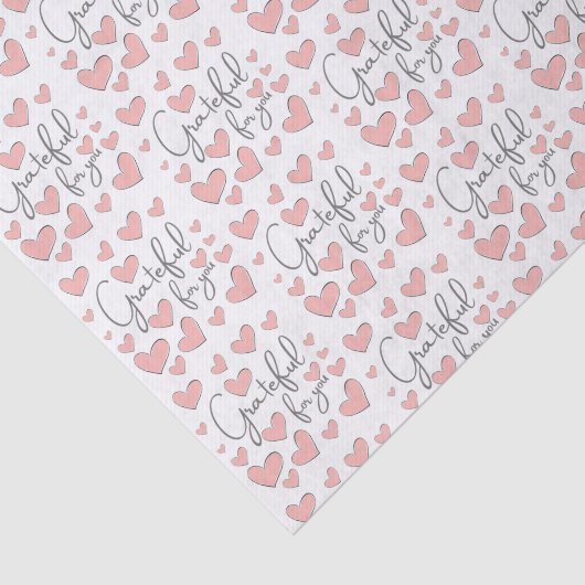 Dankbar für Ihr Herz-Thema Seidenpapier (Ausschnitt)