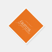 "Dankbar für Ihre Anwesenheit" Anpassbar Serviette (Ecke)