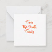 Dankbar für Ihre Note Card Mitteilungskarte (Rückseite)