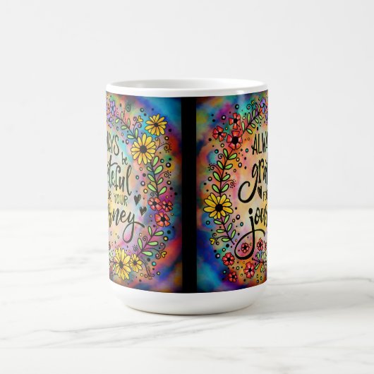 Dankbar für Ihre Reise Kaffeetasse (Mittel)