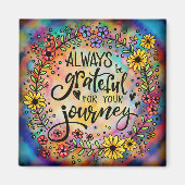 Dankbar für Ihre Reise Magnet (Vorne)